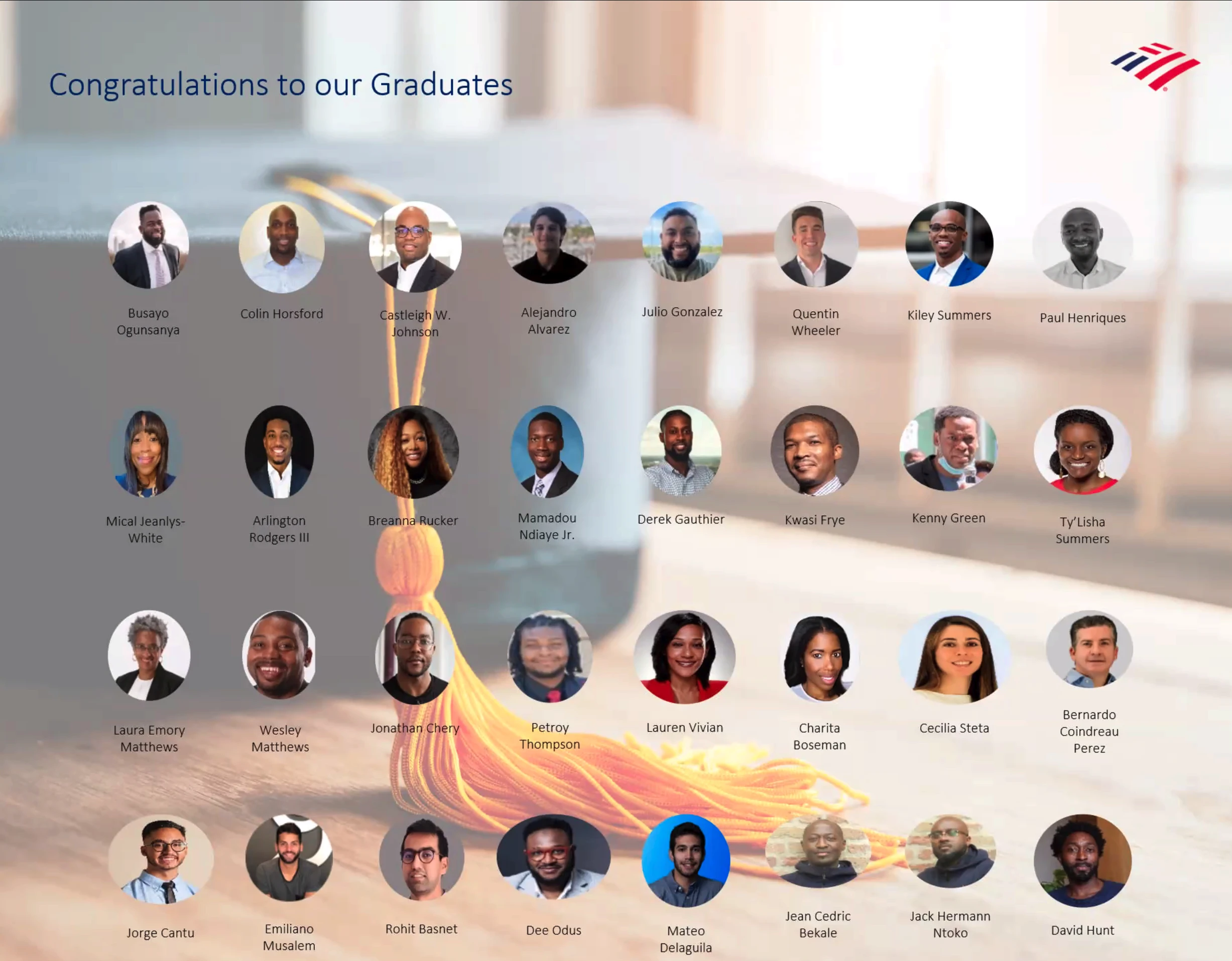 Bank of America Breakthrough Lab Graduate